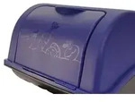 Novaliv 2x Mittel 5L marineblau Gem&uuml;sebox Kartoffel Aufbewahrungsbox Vorratsdose