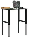vidaXL Werkbank Dunkelbraun 80x60x(71,5-98) cm Massivholz Eiche