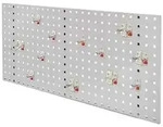 Lochplatte 1000x450x150 mm Lichtgrau incl. Werkzeughalter 12-teilig