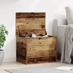 vidaXL Aufbewahrungsbox mit Deckel Altholz 60x42x46 cm Holzwerkstoff