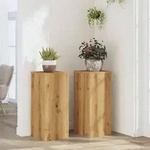 vidaXL Pflanzenst&auml;nder 2 Stk. Artisan-Eiche 30x30x70 cm Holzwerkstoff