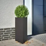 vidaXL Pflanzk&uuml;bel 2 Stk. Schwarz Dreieckig 40x34,5x70 cm Stahl