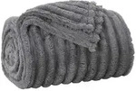 vidaXL &Uuml;berwurfdecke Dunkelgrau 270 x 240 cm Fleece