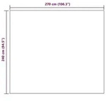 vidaXL Wohndecken 24 pcs Creme 270 x 240 cm Fleece