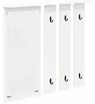 vidaXL Wandmontierter Kleiderst&auml;nder mit Regal Wei&szlig; 84 x 10 x 80 cm