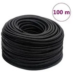 "vidaXL Hybrid-Luftschlauch Schwarz 0,6" 100 m Gummi und PVC"