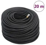 "vidaXL Hybrid-Luftschlauch Schwarz 0,6" 20 m Gummi und PVC"