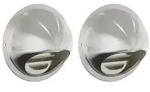 vidaXL L&uuml;ftungsgitter 2 pcs Silber 100 mm Edelstahl
