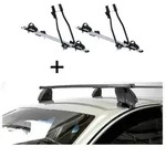 2x Fahrradtr&auml;ger SAGITTAR + Dachtr&auml;ger K1 MEDIUM kompatibel mit f&uuml;r Land...