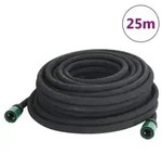 "vidaXL Tropfschlauch Schwarz 0,6" 25 m Gummi"