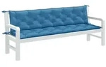 vidaXL Gartenbank-Auflagen 2 Stk. Melange Blau 200x50x7 cm Stoff