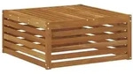 vidaXL Outdoor-Fu&szlig;hocker Natur 79 x 79 x 37 cm Massivholz Akazie