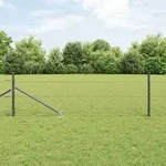vidaXL Hexagon Zaun Grau 0.4x50 m Stahl