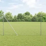 vidaXL Sechseckzaun 1,6x100 m Verzinkter Stahl