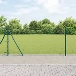 vidaXL Sechseckzaun Gr&uuml;n 0,8x10 m Stahl