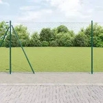 vidaXL Sechseckzaun Gr&uuml;n 1,4x10 m Stahl