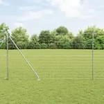 vidaXL Euro Zaun mit 7 Spike-Posts 1,5x10 m Verzinkter Stahl