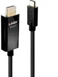 LINDY Anschlusskabel USB-C&reg; Stecker, HDMI-A Stecker 2.00m Schwarz 43292 4K UHD