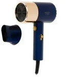 Adler AD 2280 Haartrockner 1800 W mit Konzentrator & Cool Shot - Blau/Gold