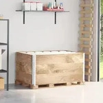 vidaXL Paletten-Aufsatzrahmen 3 Stk. 120x80 cm Massivholz Kiefer