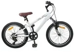vidaXL Mountainbike 24 Zoll 6-Geschwindigkeit f&uuml;r 8-12 Jahre alt Wei&szlig;
