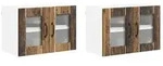 vidaXL K&uuml;chenschrank Lucca 2 pcs Altholz 60 x 31 x 40 cm Holzwerkstoff