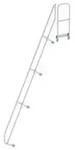 Treppe mit Plattform 60&deg; zweiter Handlauf f&uuml;r 15 Stufen Neigung 60&deg;