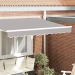 vidaXL Markisenvolant f&uuml;r 3 m Rahmen Hellgrau 2,8x0,2 m
