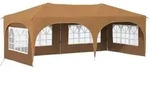 vidaXL Pop-up Partyzelt Beige 575 x 288 x 245 cm Oxford-Stoff