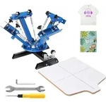 VEVOR Siebdruckpresse T-Shirt Siebdruckmaschine 1 Farben + 1 Station,...