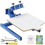 VEVOR Siebdruckpresse T-Shirt Siebdruckmaschine 1 Farbe + 1 Station,...