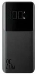 Powerbank mit Display 25W 10000mAh in Schwarz mit Schnellladetechnologie PD/SFC