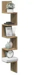 vidaXL Wand-Eckregal Artisan-Eiche 20x20x127,5 cm Holzwerkstoff