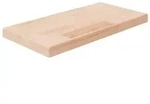 vidaXL Regalboden 40x20x2,5 cm Unbehandeltes Massivholz Eiche