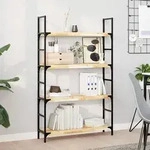 vidaXL Schweberegale 2 Stk. 100x20x4 cm Massivholz Akazie Unbehandelt