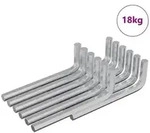 vidaXL Inbusschl&uuml;ssel 1800 pcs Silber 32 x 86 mm Stahl
