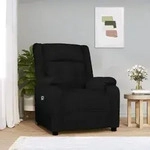 vidaXL Relaxsessel Elektrisch Schwarz Stoff