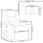 vidaXL Relaxsessel Creme Kunstleder
