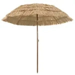 vidaXL Garten-Sonnenschirm Natur 255 x 255 x 255 cm