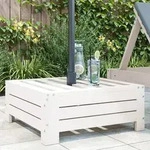 vidaXL Verkleidung f&uuml;r Sonnenschirmst&auml;nder Wei&szlig; Massivholz Kiefer