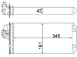 Mahle AH64000S W&auml;rmetauscher, Innenraumheizung