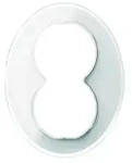 ELSO WDE011409 Glasrahmen WDE011409 2fach Std ws Renova 1St.
