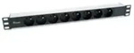 Equip 333313 Stromverteilereinheit (PDU) 8 AC-Ausg&auml;nge 1U Schwarz, Silber