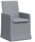 vidaXL Esszimmerst&uuml;hle 2 pcs Hellgrau 57 x 67 x 95 cm Stoff