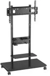 "Equip Bodenstandhalter 50"-90"/1TFT 60kg Mobil+Ablage sw"