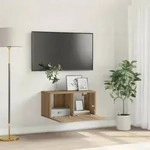 vidaXL TV-Schrank Set Artisan Eiche Holzwerkstoff TV-Schrank Rechteckig