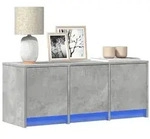 vidaXL TV-Schrank LED Betongrau 97x34x40 Holzwerkstoff