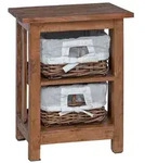 vidaXL Beistelltisch Braun 38 x 28 x 50 cm Massivholz Mahagoni