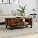 vidaXL Couchtisch R&auml;uchereiche 90x50x36,5 cm Holzwerkstoff