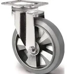 Schwerlastlenkrolle D.250mm Trgf.500kg Lenkrolle Elastikgummi